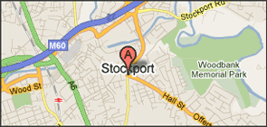 stockport map